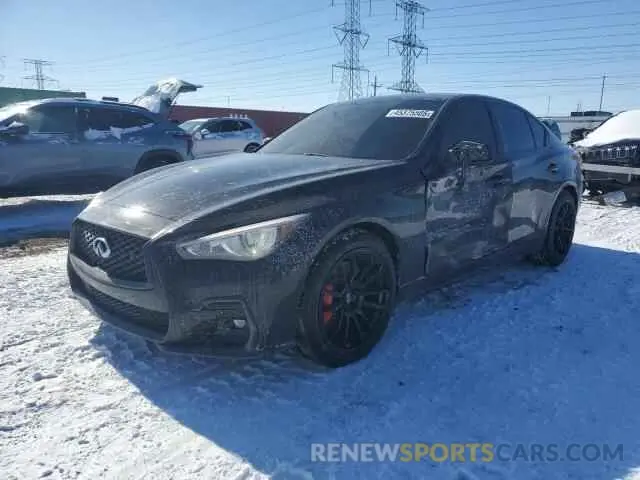 1 Photograph of a damaged car JN1EV7AR1KM591984 INFINITI Q50 2019