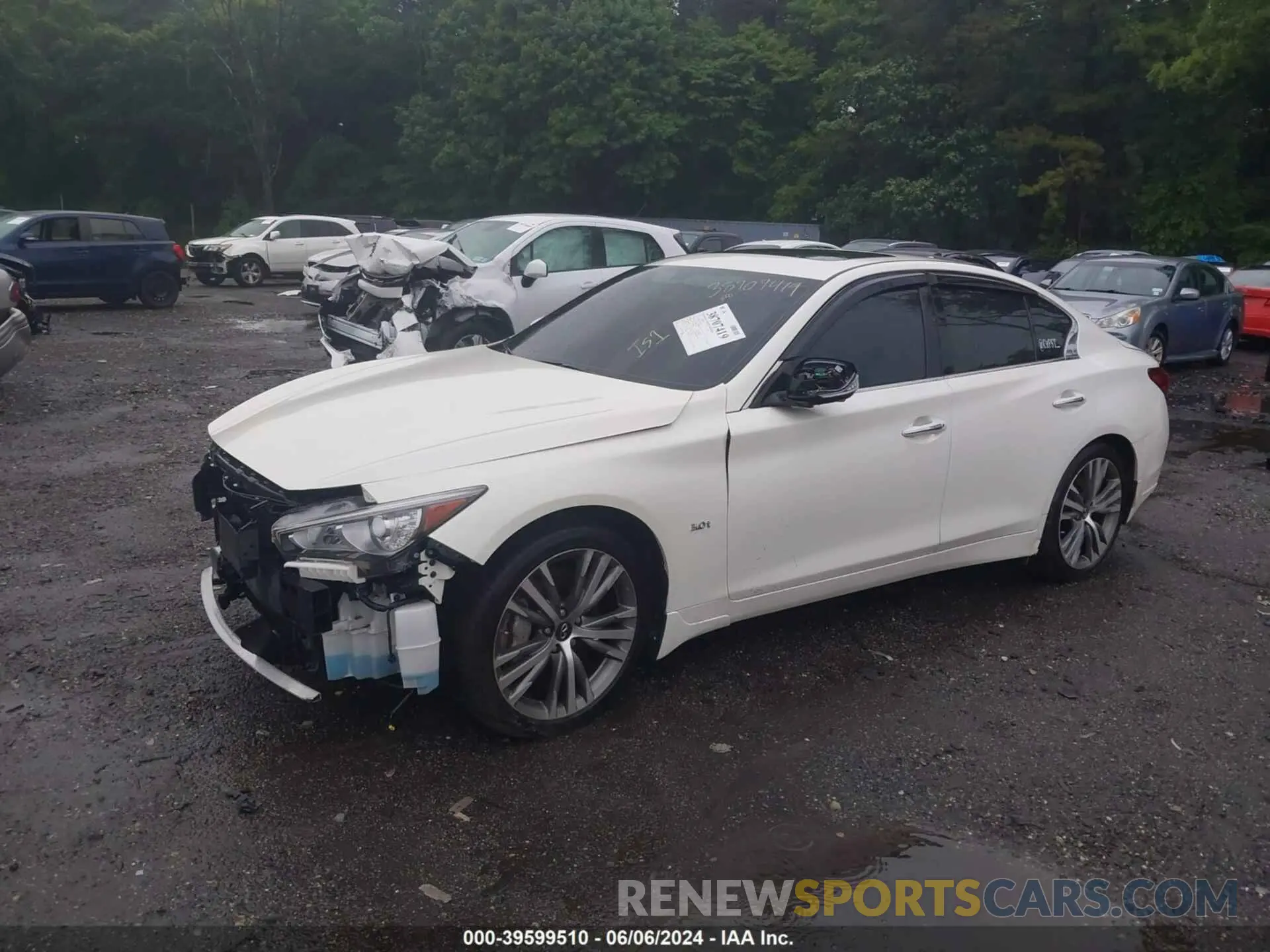 2 Photograph of a damaged car JN1EV7AR2KM554684 INFINITI Q50 2019