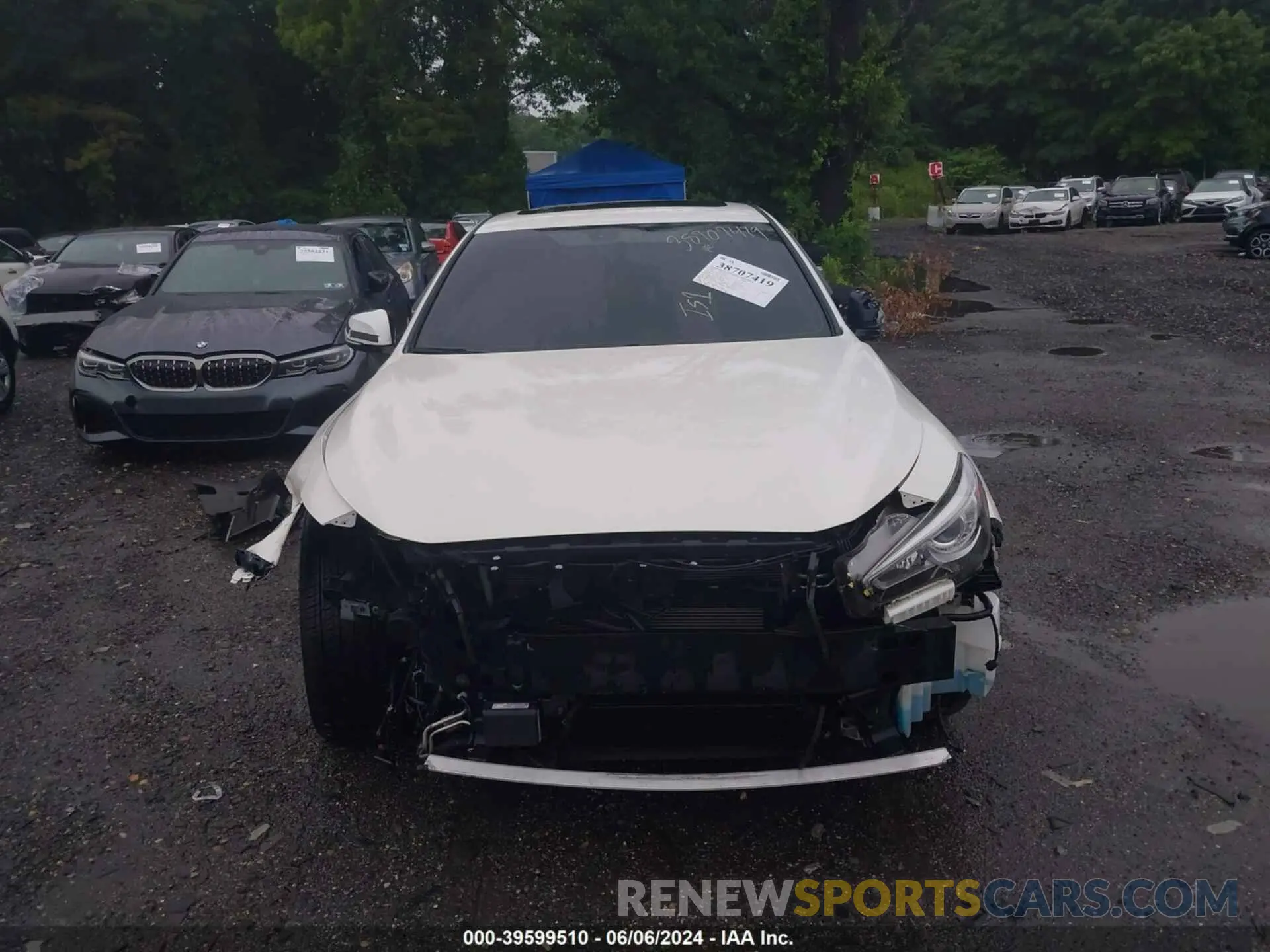 6 Photograph of a damaged car JN1EV7AR2KM554684 INFINITI Q50 2019