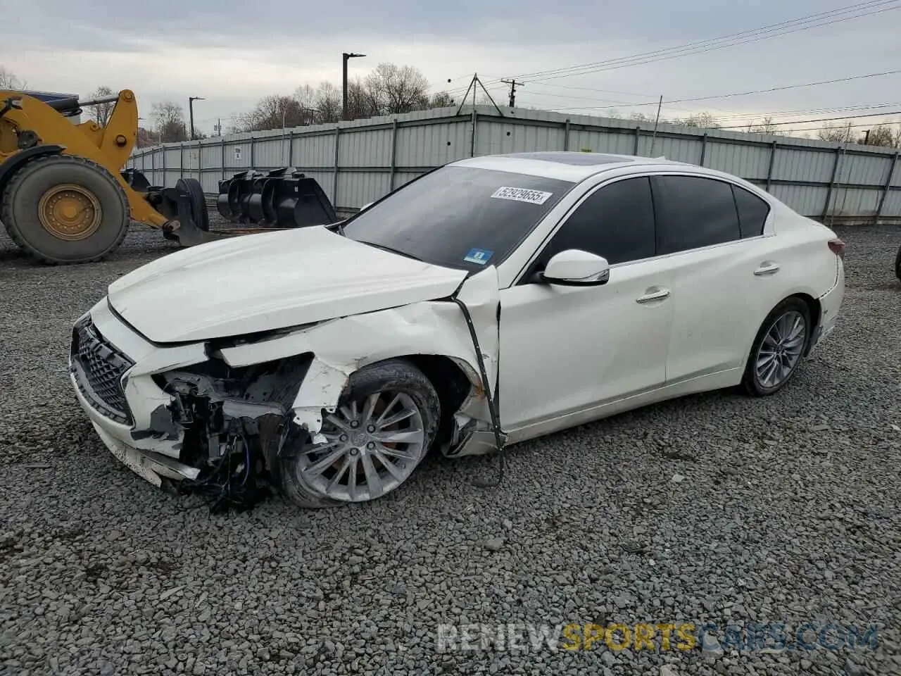 1 Photograph of a damaged car JN1EV7AR2KM557598 INFINITI Q50 2019
