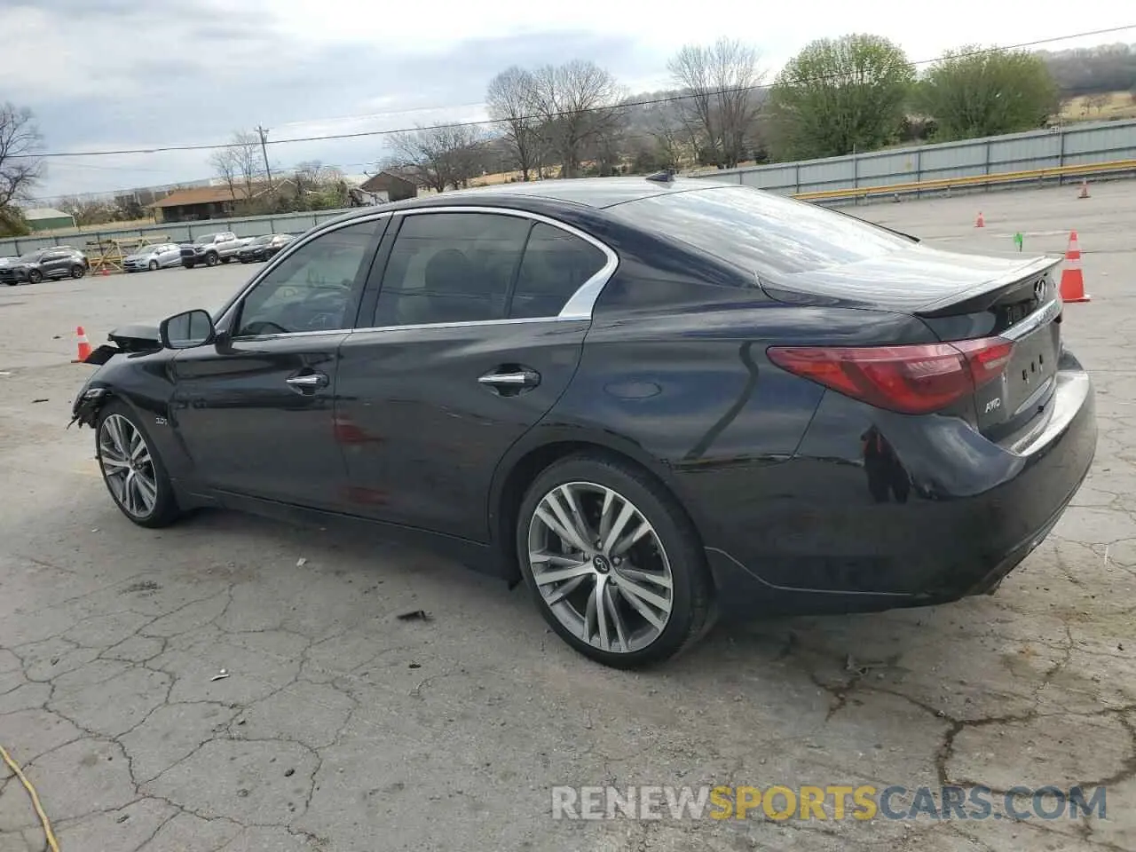 2 Photograph of a damaged car JN1EV7AR2KM557696 INFINITI Q50 2019