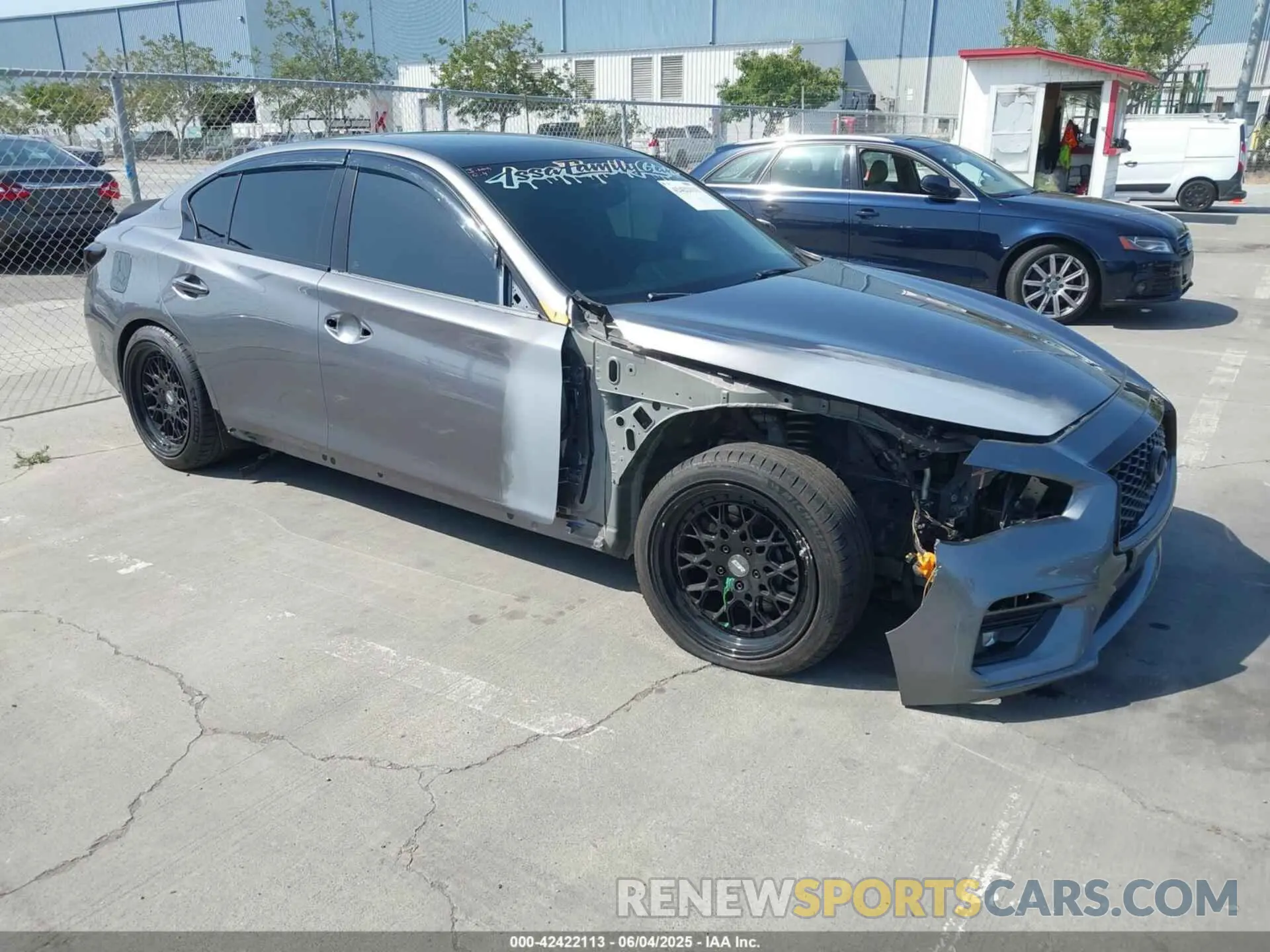 1 Photograph of a damaged car JN1EV7AR2KM558878 INFINITI Q50 2019