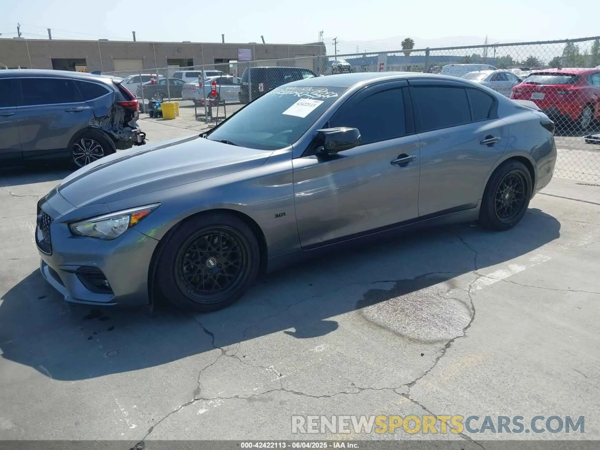 2 Photograph of a damaged car JN1EV7AR2KM558878 INFINITI Q50 2019