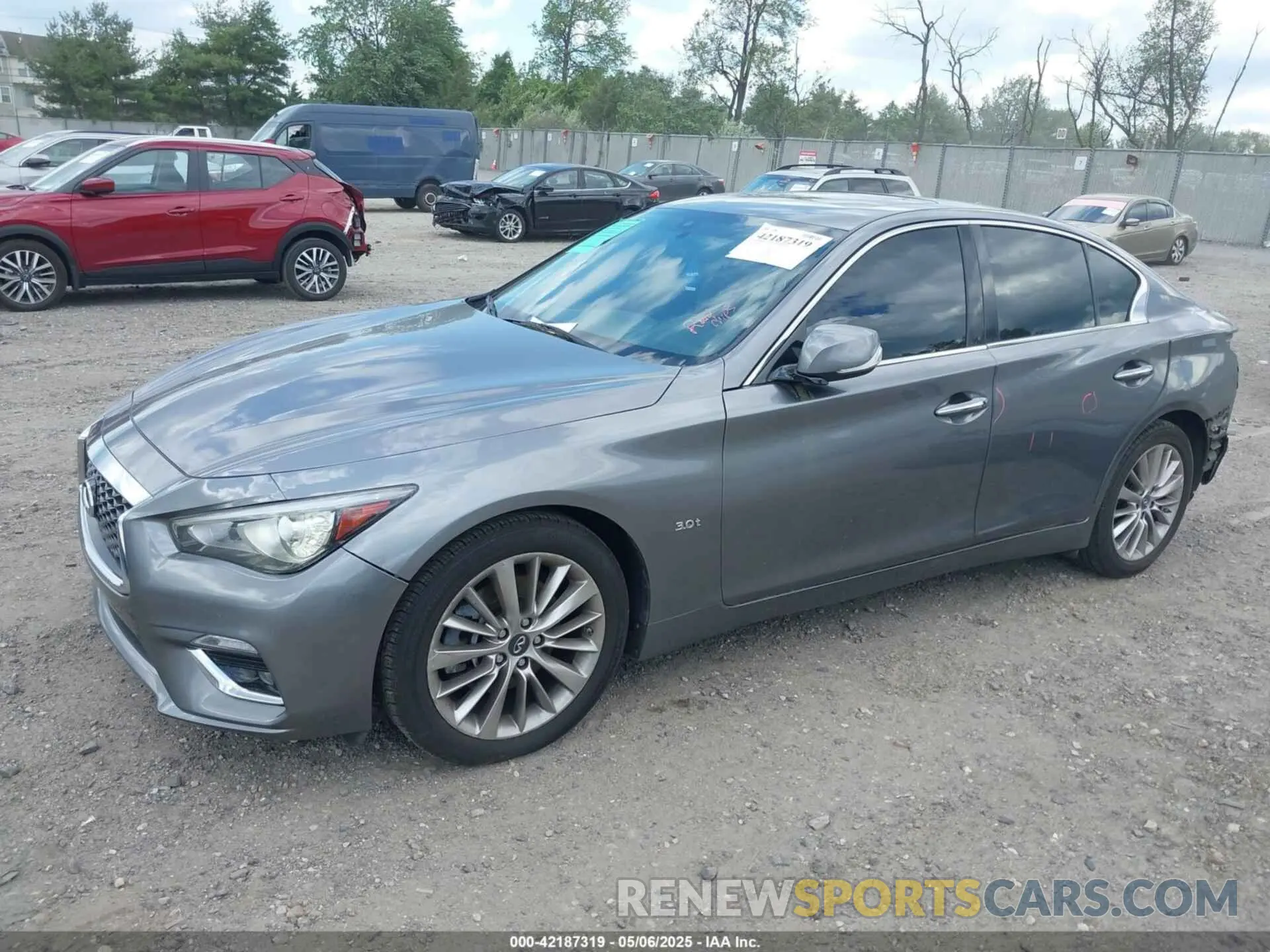 2 Photograph of a damaged car JN1EV7AR2KM559657 INFINITI Q50 2019