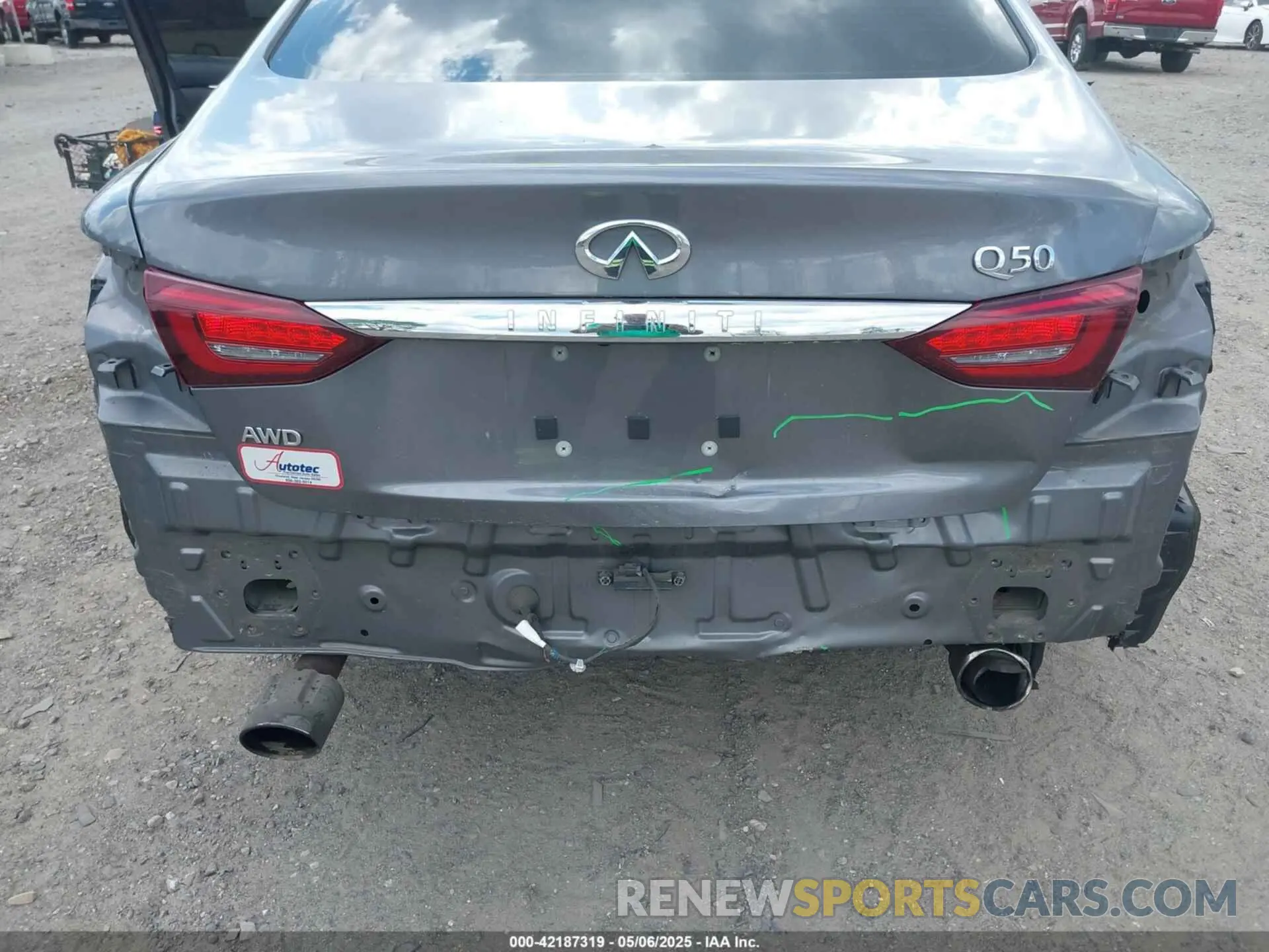 6 Photograph of a damaged car JN1EV7AR2KM559657 INFINITI Q50 2019