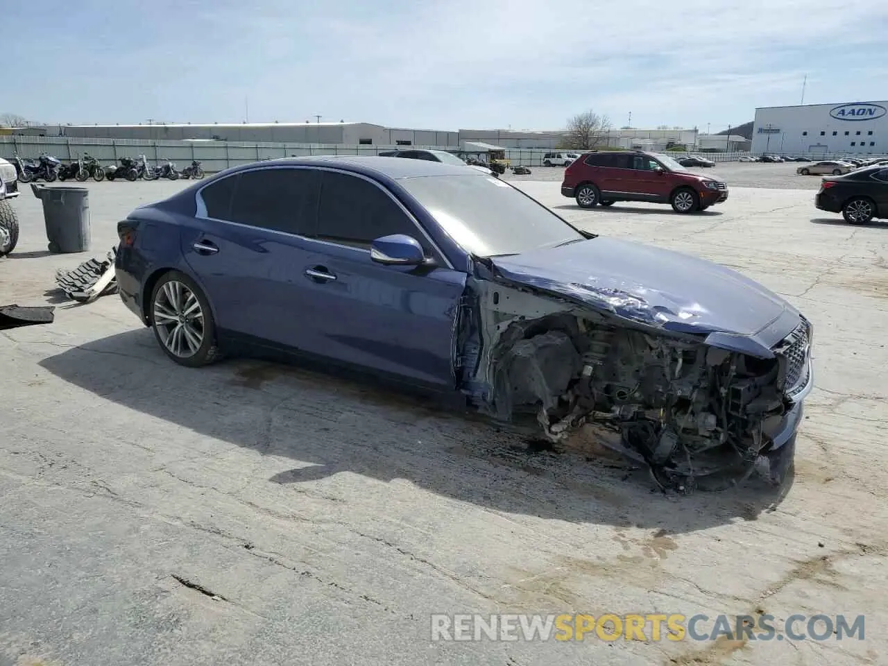 4 Photograph of a damaged car JN1EV7AR3KM551356 INFINITI Q50 2019