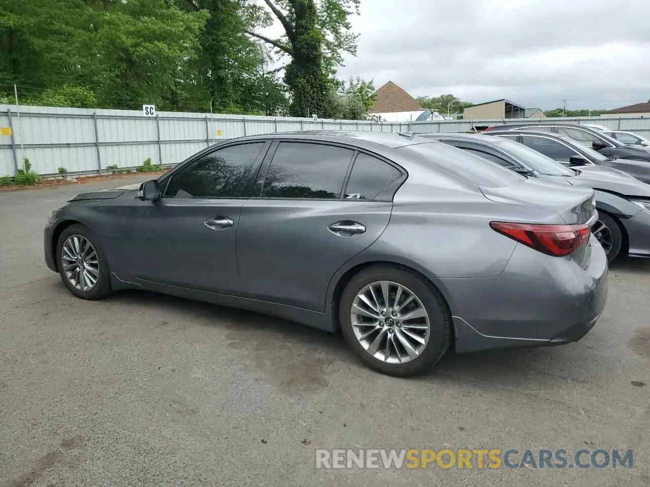 2 Photograph of a damaged car JN1EV7AR3KM551986 INFINITI Q50 2019