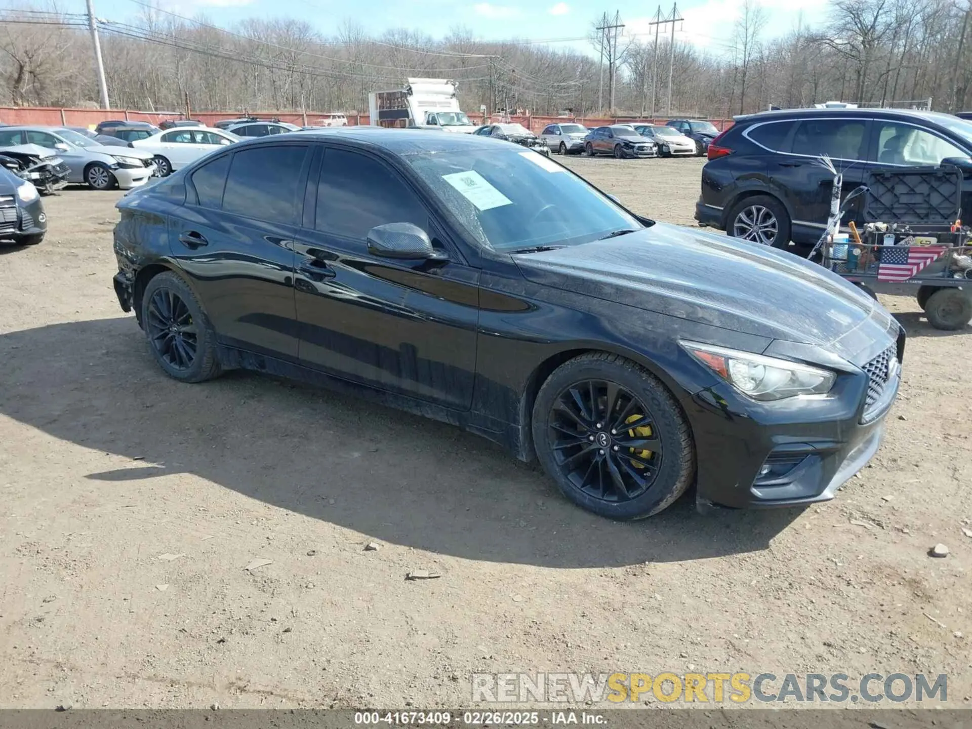 1 Photograph of a damaged car JN1EV7AR3KM554628 INFINITI Q50 2019