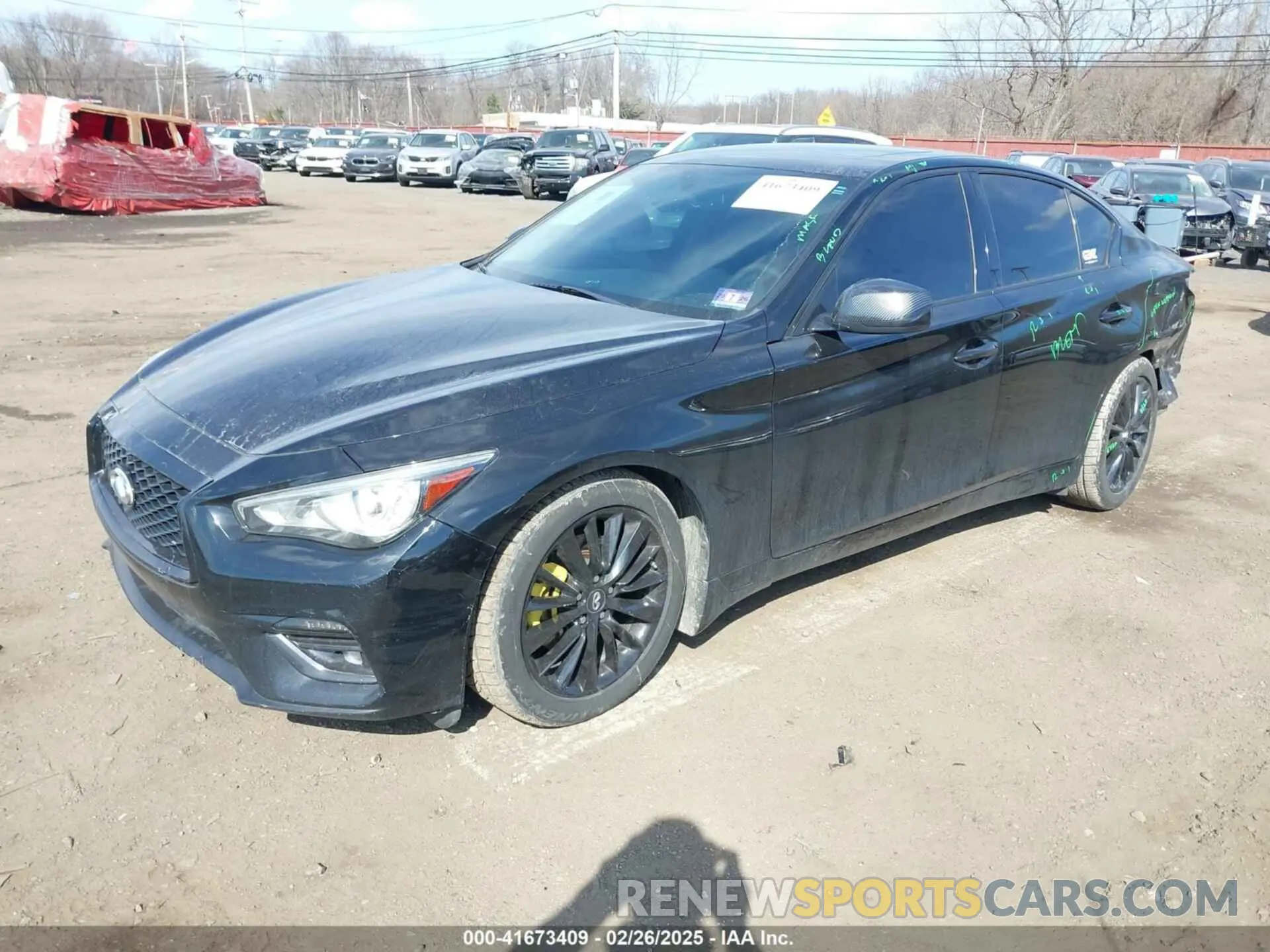 2 Photograph of a damaged car JN1EV7AR3KM554628 INFINITI Q50 2019