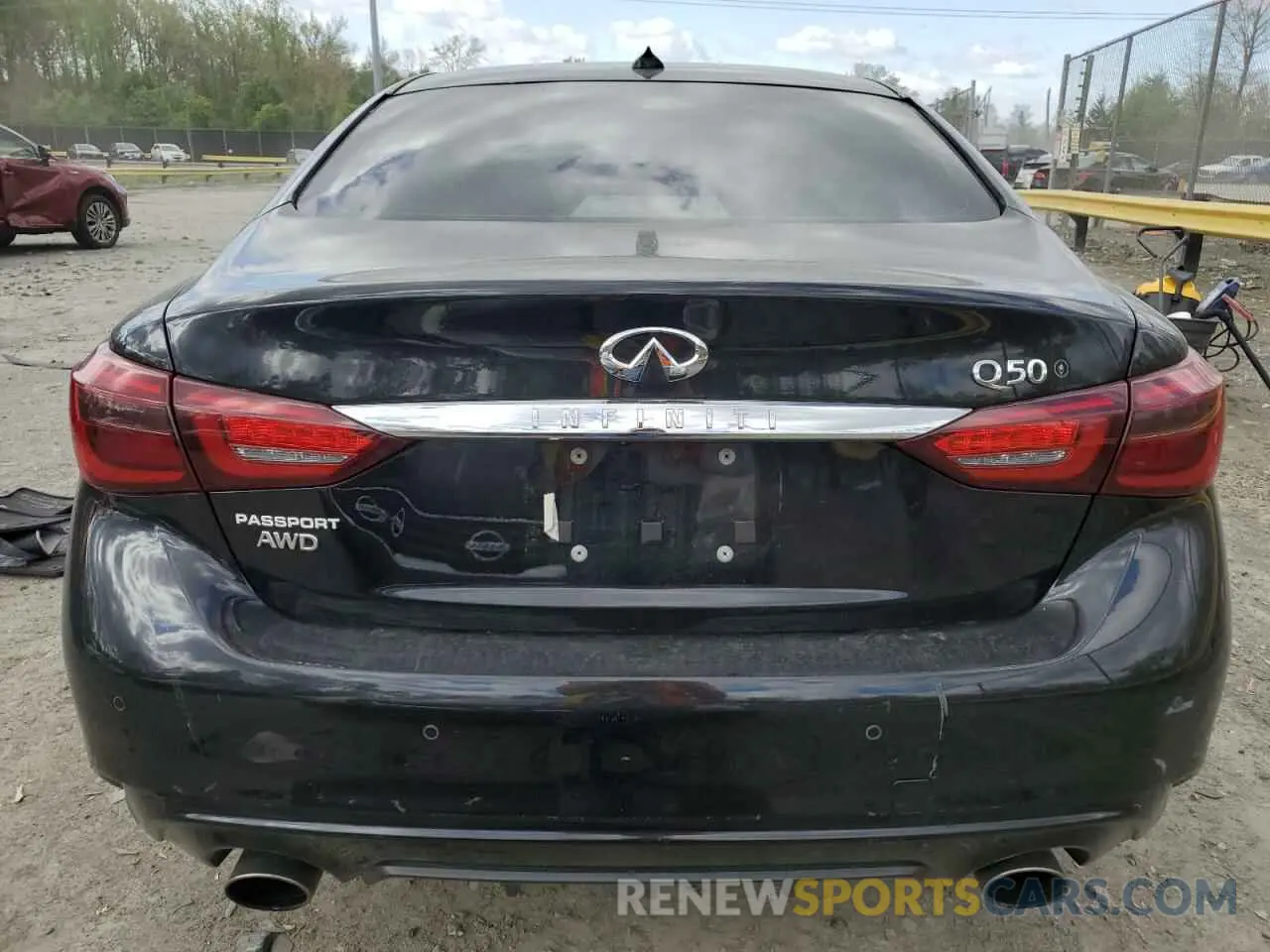 6 Photograph of a damaged car JN1EV7AR3KM556623 INFINITI Q50 2019