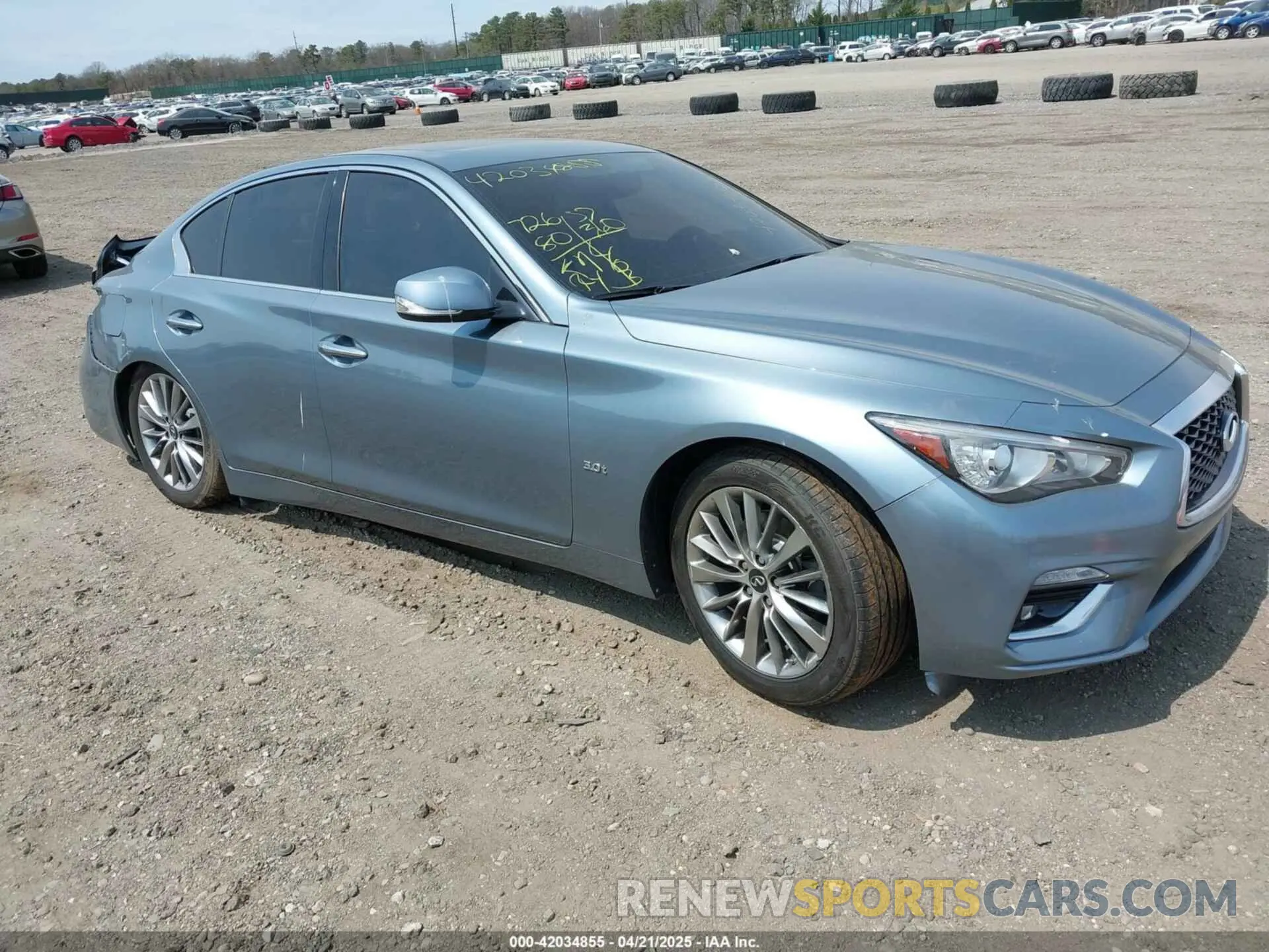 1 Photograph of a damaged car JN1EV7AR3KM591159 INFINITI Q50 2019