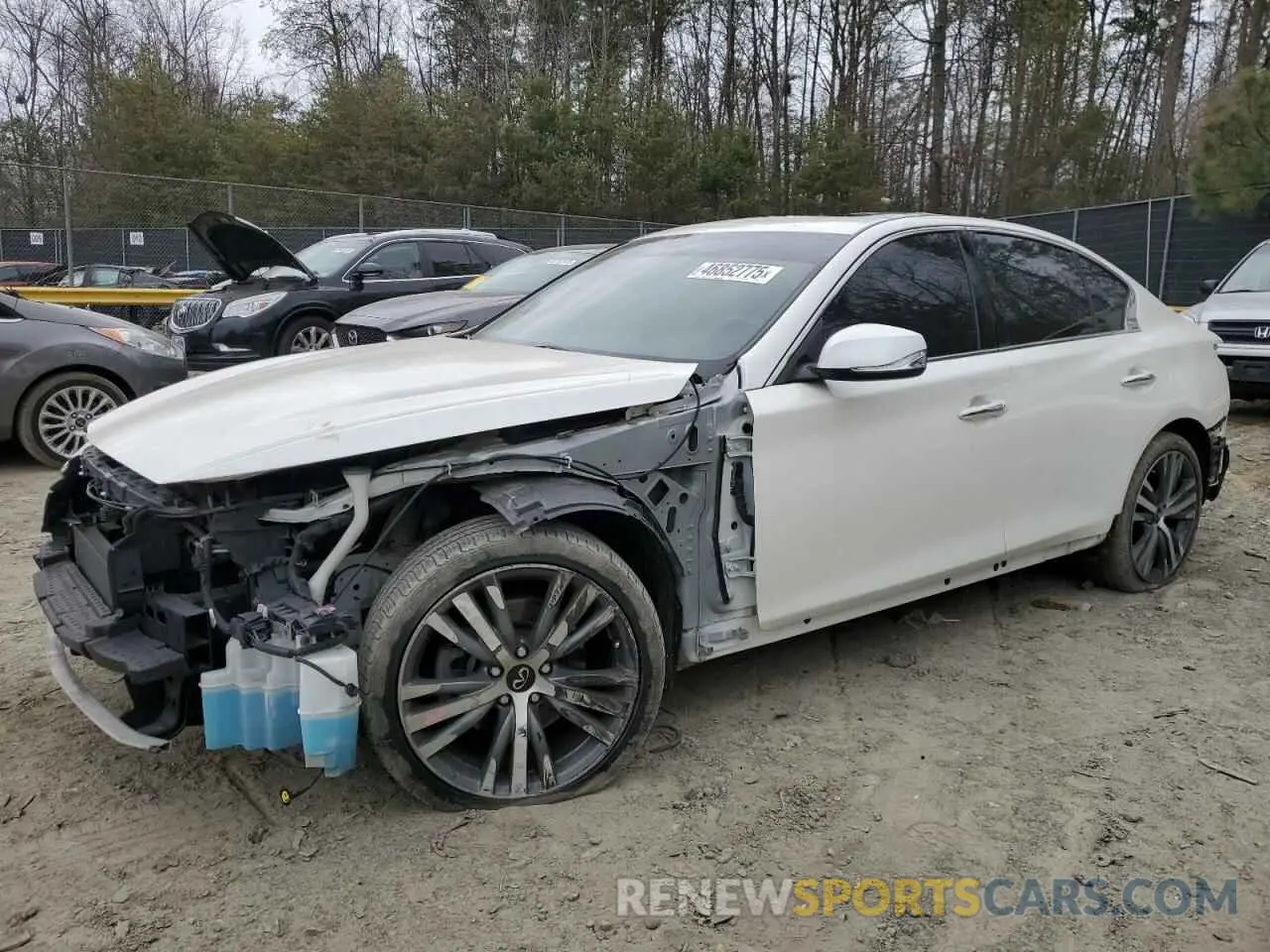1 Photograph of a damaged car JN1EV7AR3KM593705 INFINITI Q50 2019