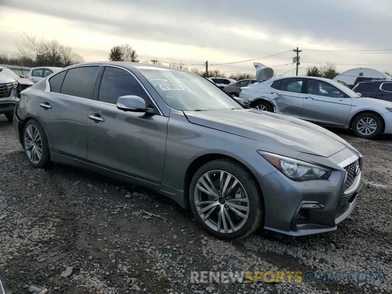 4 Photograph of a damaged car JN1EV7AR3KM594305 INFINITI Q50 2019