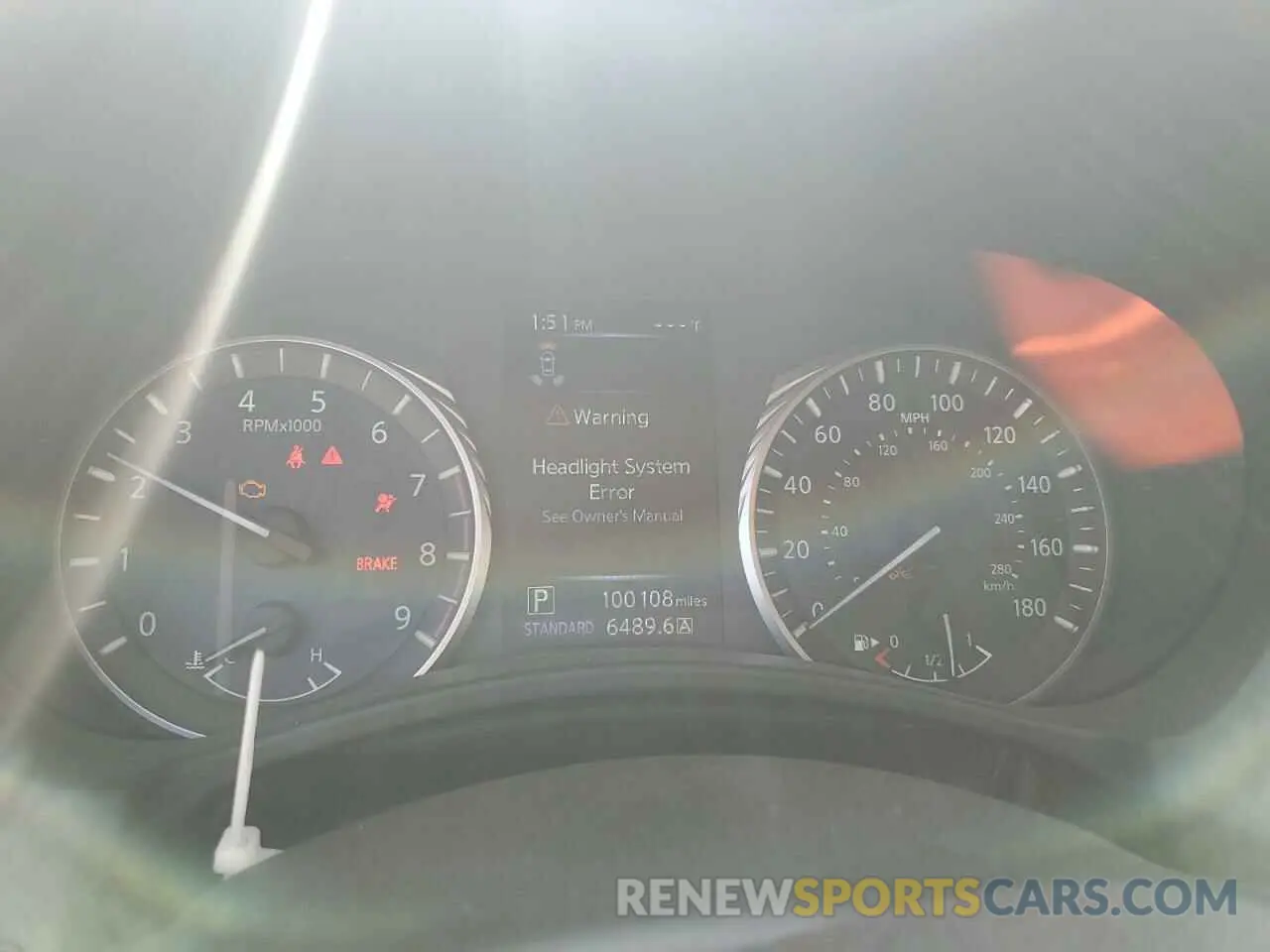 9 Photograph of a damaged car JN1EV7AR4KM555013 INFINITI Q50 2019