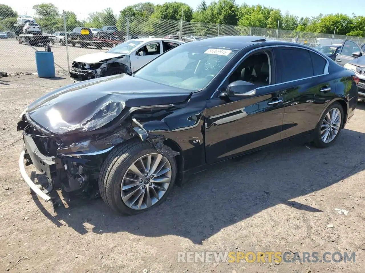 1 Photograph of a damaged car JN1EV7AR4KM558879 INFINITI Q50 2019