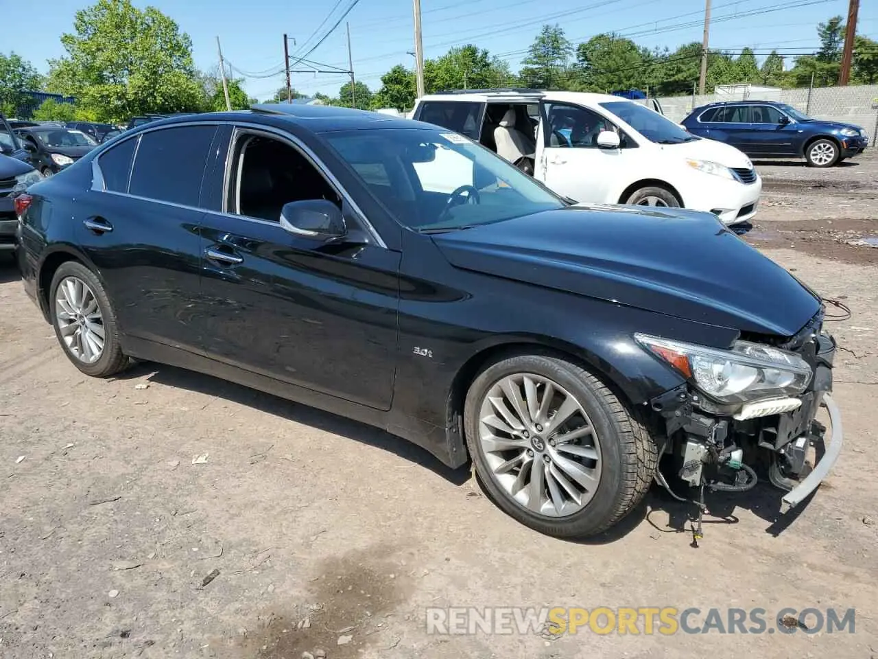 4 Photograph of a damaged car JN1EV7AR4KM558879 INFINITI Q50 2019