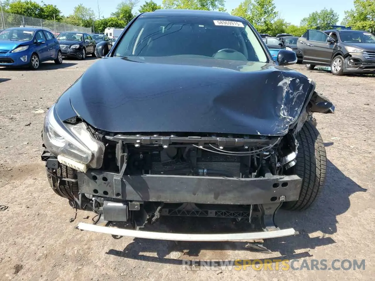5 Photograph of a damaged car JN1EV7AR4KM558879 INFINITI Q50 2019