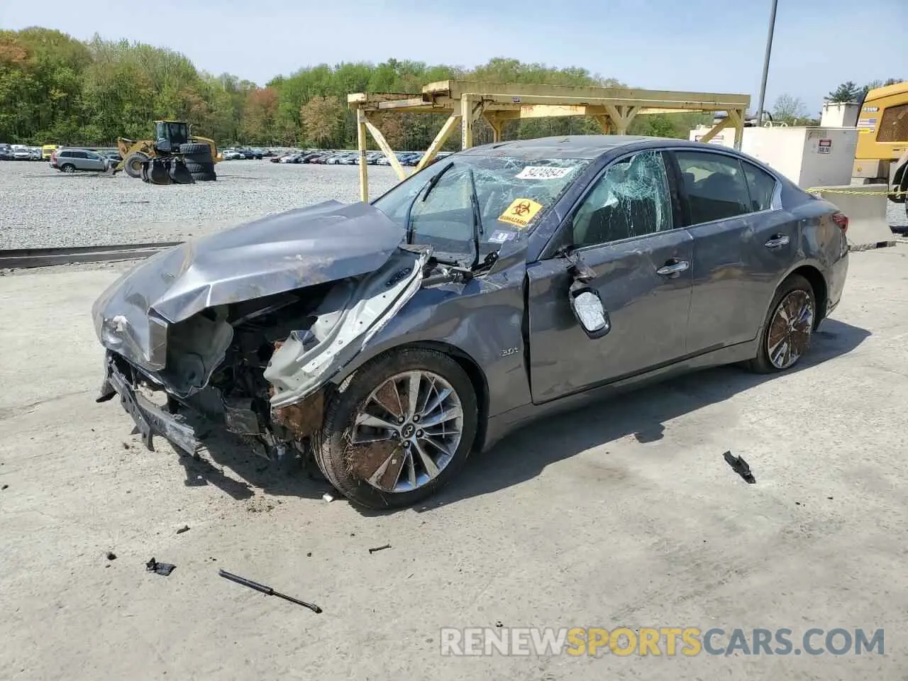 1 Photograph of a damaged car JN1EV7AR4KM558896 INFINITI Q50 2019