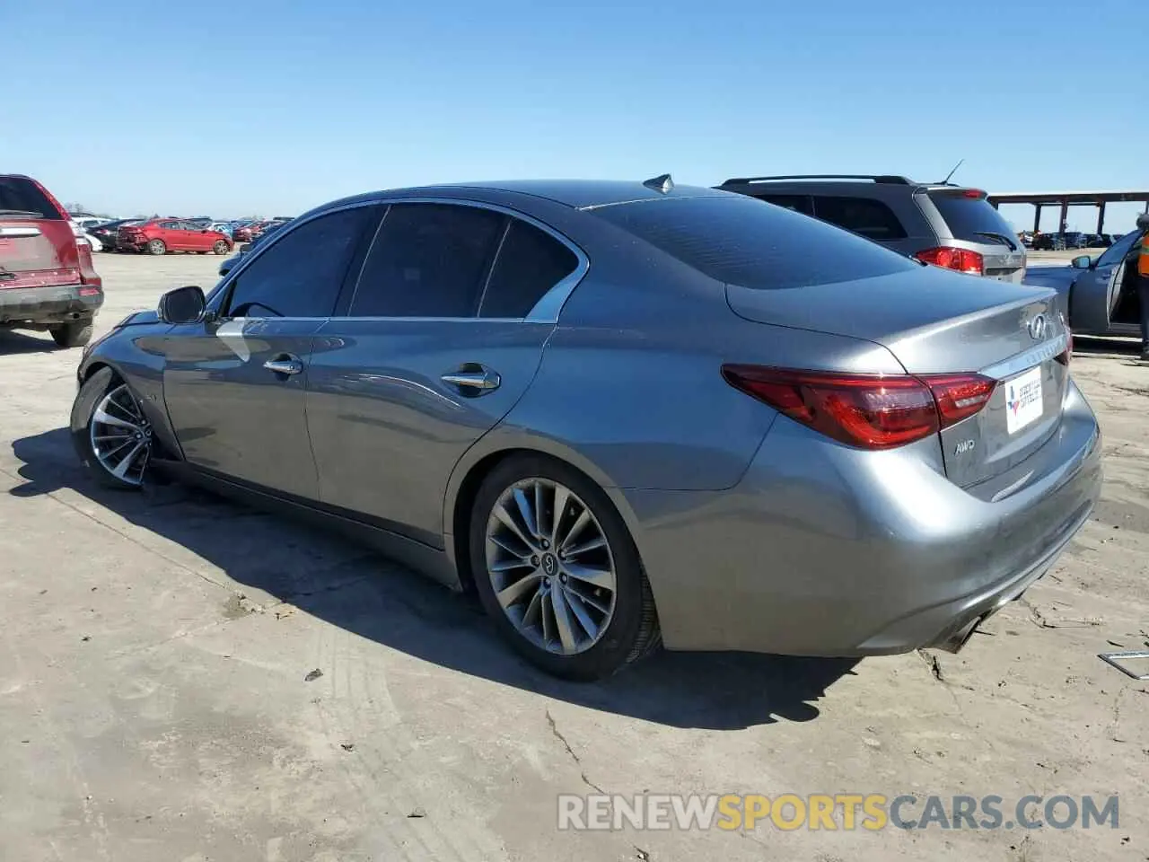 2 Photograph of a damaged car JN1EV7AR4KM591722 INFINITI Q50 2019