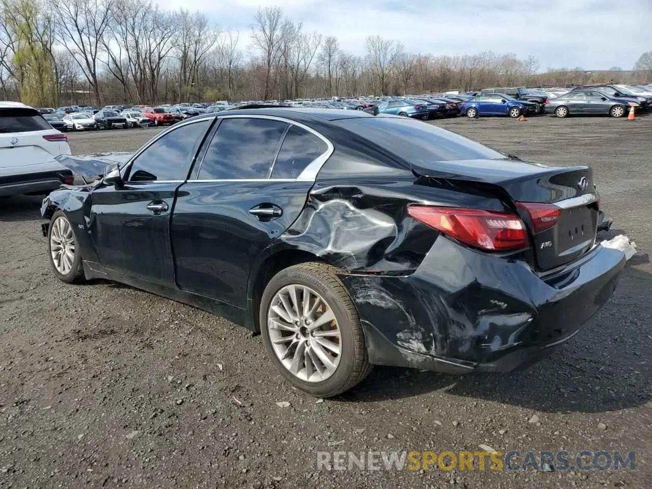 2 Photograph of a damaged car JN1EV7AR4KM592160 INFINITI Q50 2019
