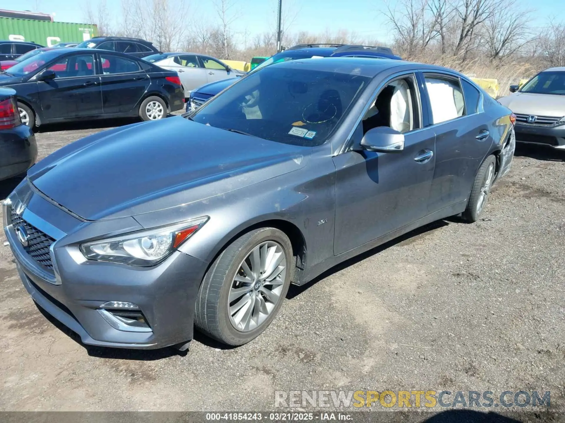 2 Photograph of a damaged car JN1EV7AR5KM552377 INFINITI Q50 2019