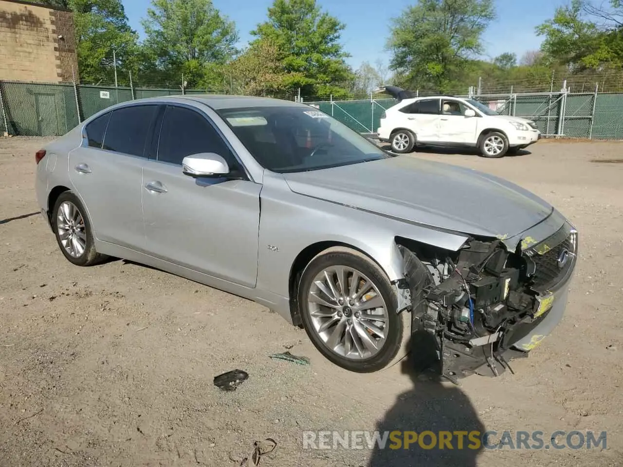 4 Photograph of a damaged car JN1EV7AR5KM556171 INFINITI Q50 2019
