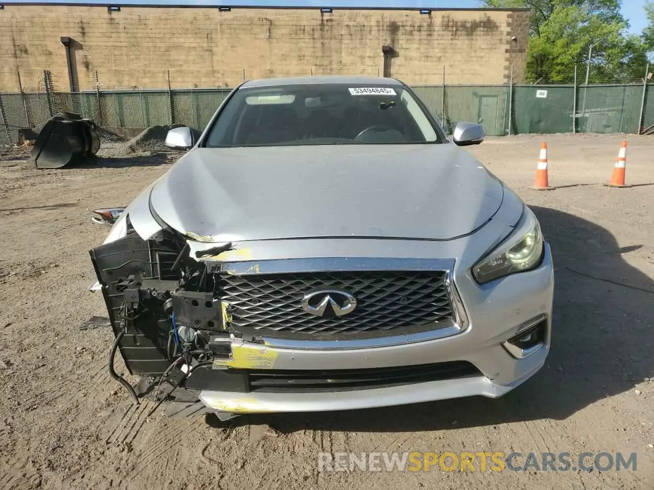 5 Photograph of a damaged car JN1EV7AR5KM556171 INFINITI Q50 2019