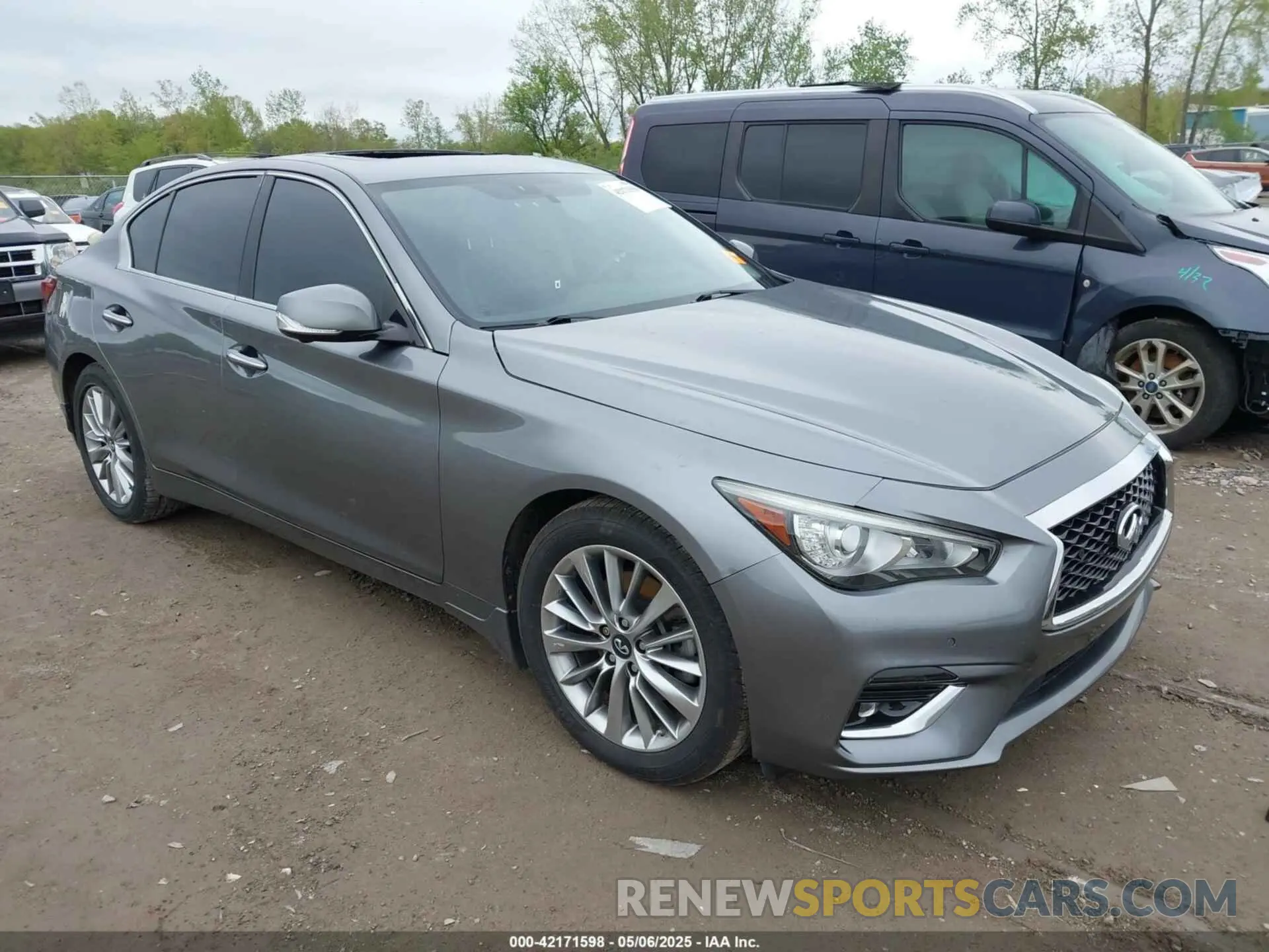 1 Photograph of a damaged car JN1EV7AR6KM550265 INFINITI Q50 2019