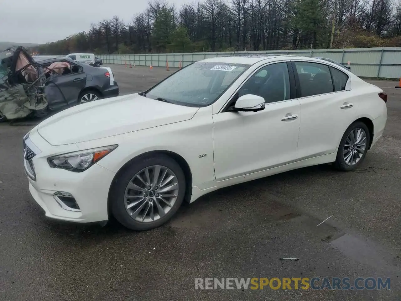 1 Photograph of a damaged car JN1EV7AR6KM552260 INFINITI Q50 2019