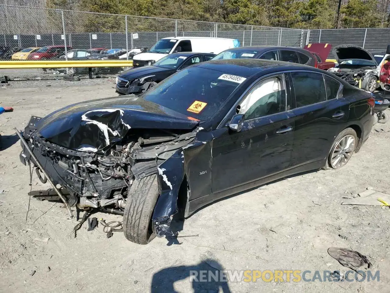 1 Photograph of a damaged car JN1EV7AR6KM553747 INFINITI Q50 2019