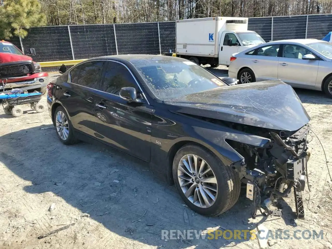 4 Photograph of a damaged car JN1EV7AR6KM553747 INFINITI Q50 2019