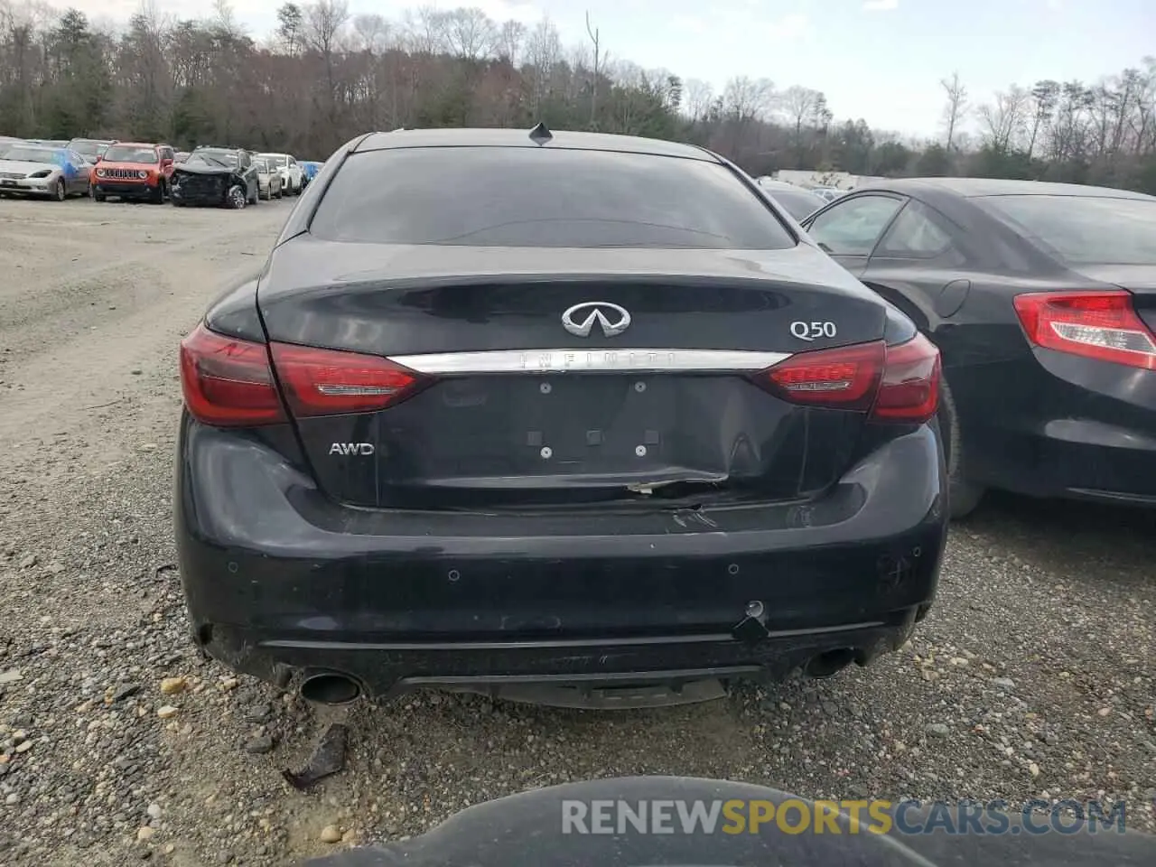 6 Photograph of a damaged car JN1EV7AR6KM553747 INFINITI Q50 2019