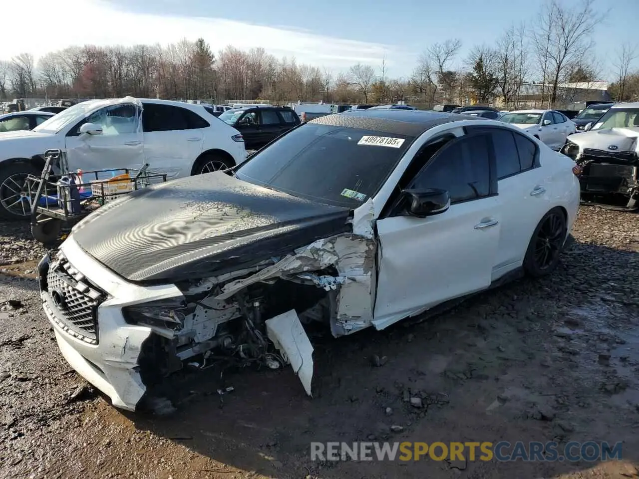 1 Photograph of a damaged car JN1EV7AR7KM550212 INFINITI Q50 2019