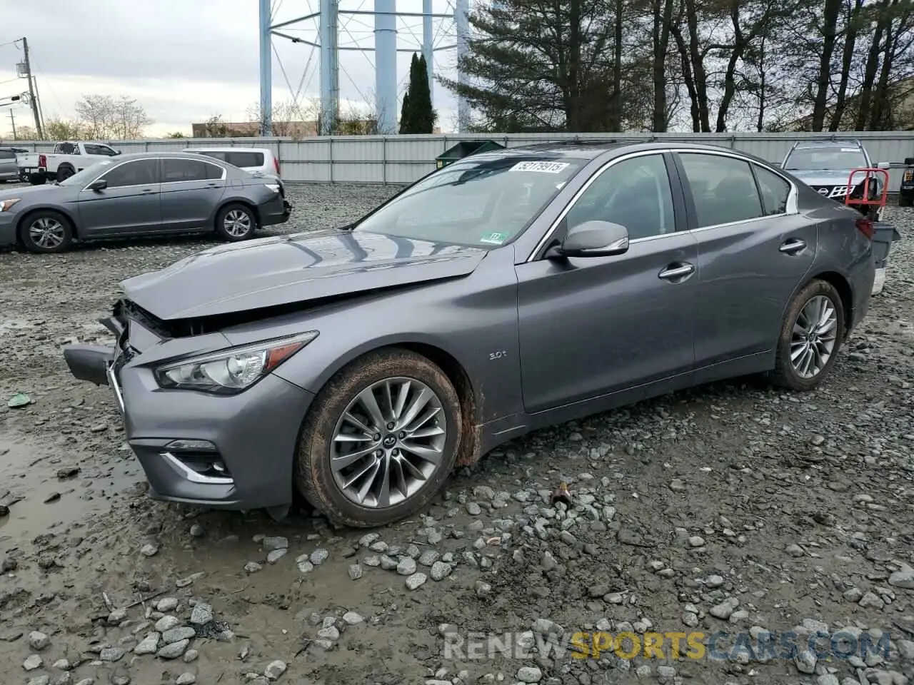 1 Photograph of a damaged car JN1EV7AR7KM550436 INFINITI Q50 2019