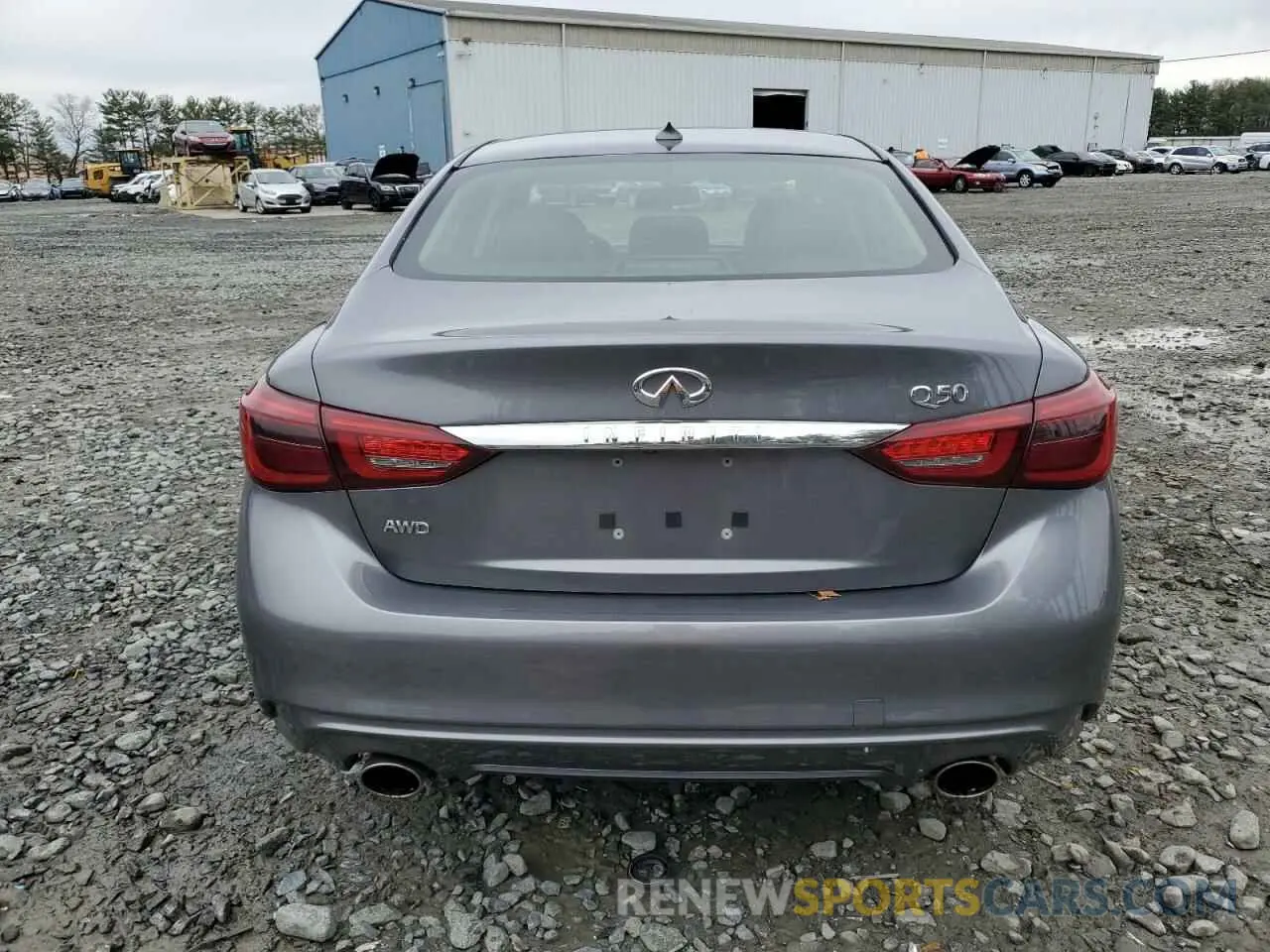 6 Photograph of a damaged car JN1EV7AR7KM550436 INFINITI Q50 2019