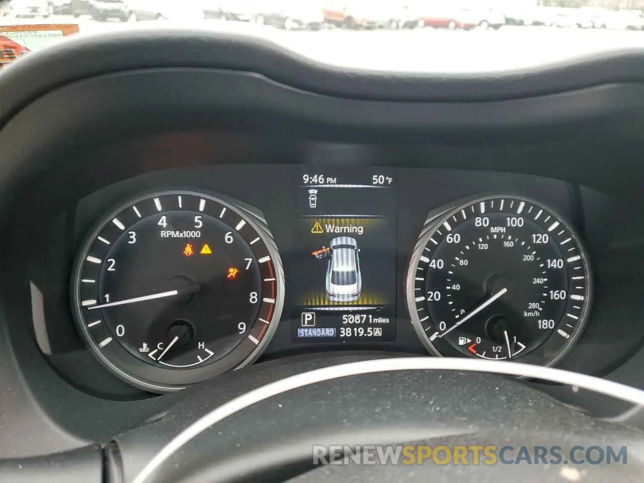 9 Photograph of a damaged car JN1EV7AR7KM550436 INFINITI Q50 2019