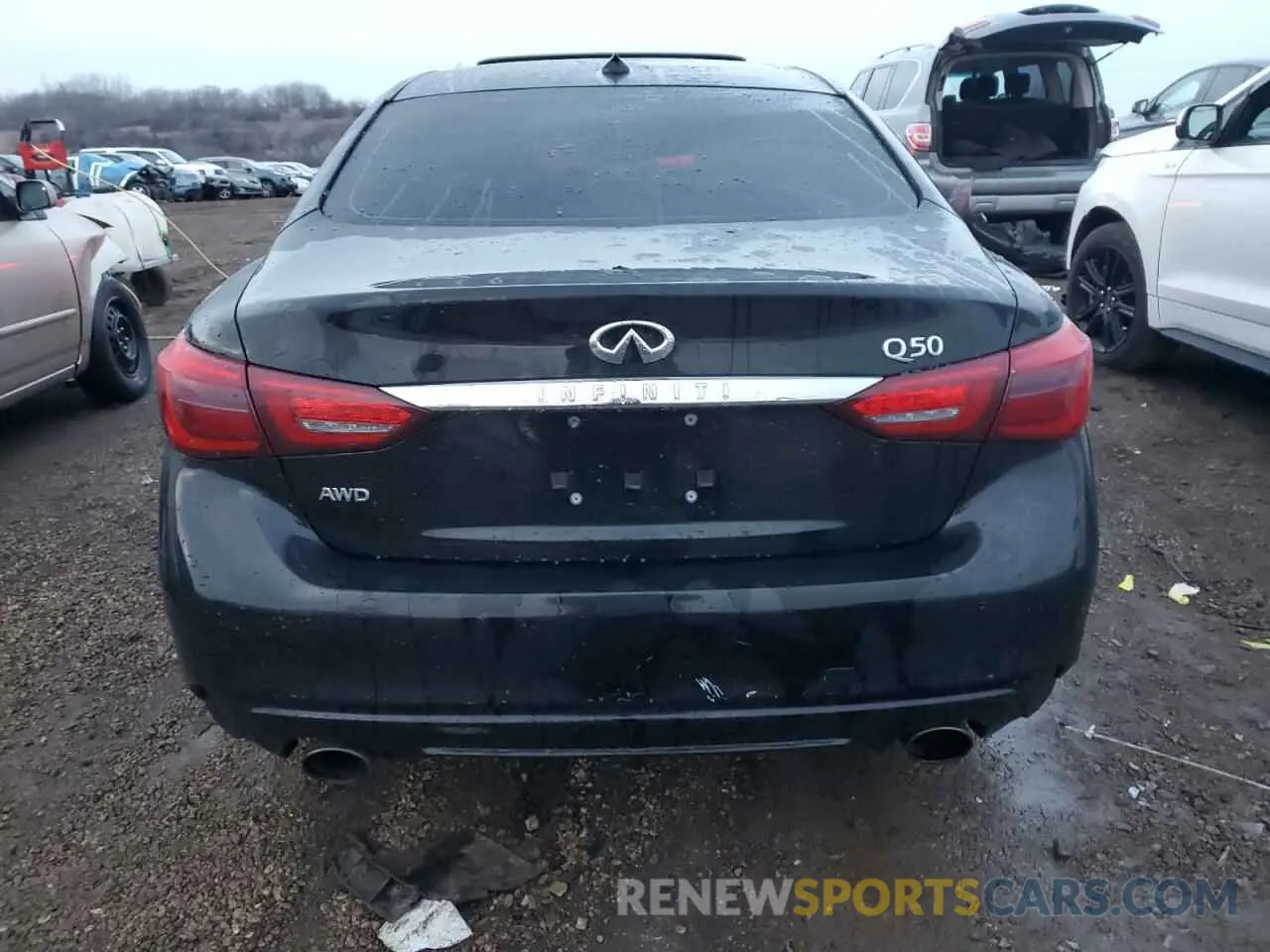 6 Photograph of a damaged car JN1EV7AR7KM551294 INFINITI Q50 2019