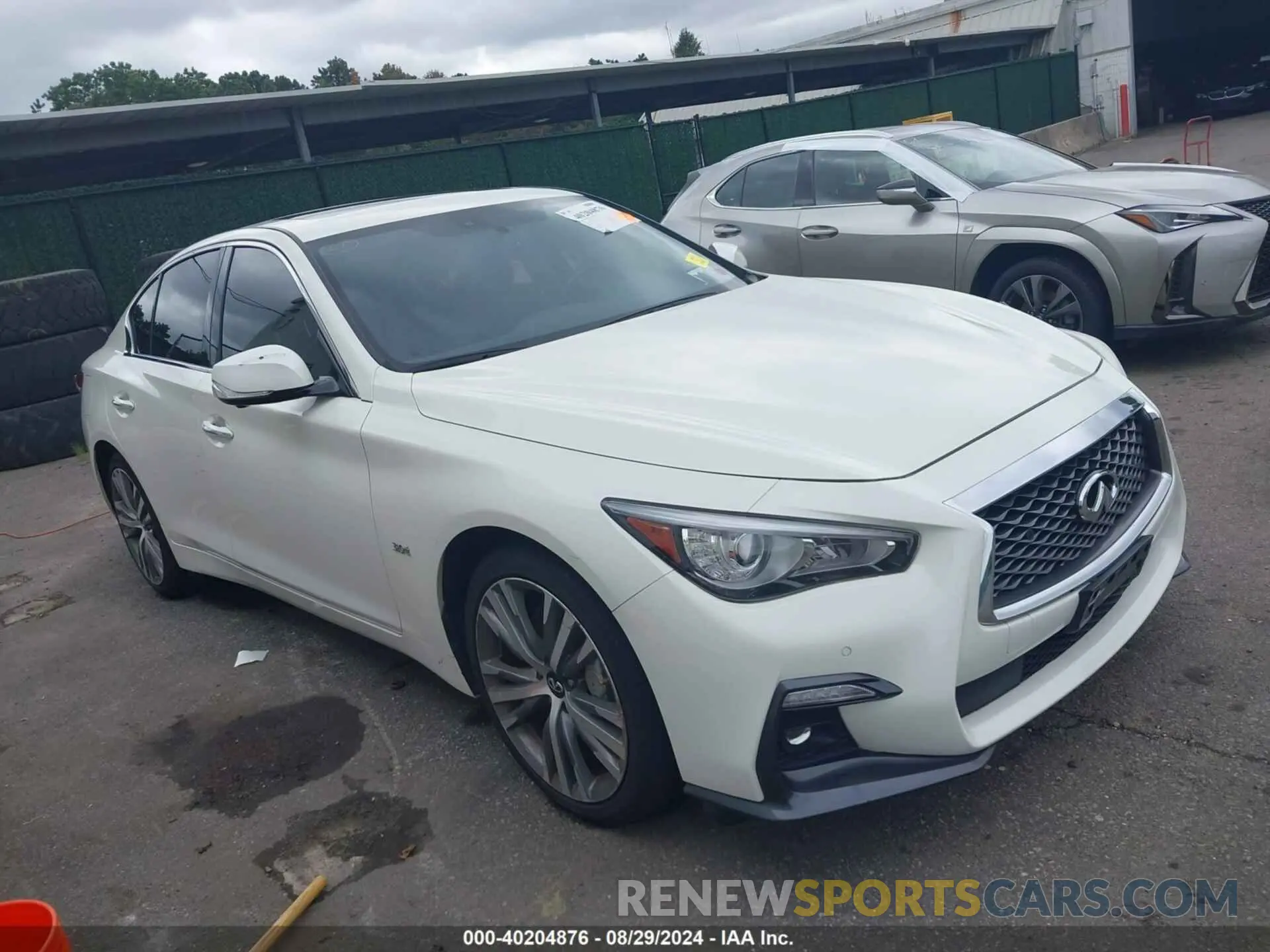 1 Photograph of a damaged car JN1EV7AR7KM590502 INFINITI Q50 2019