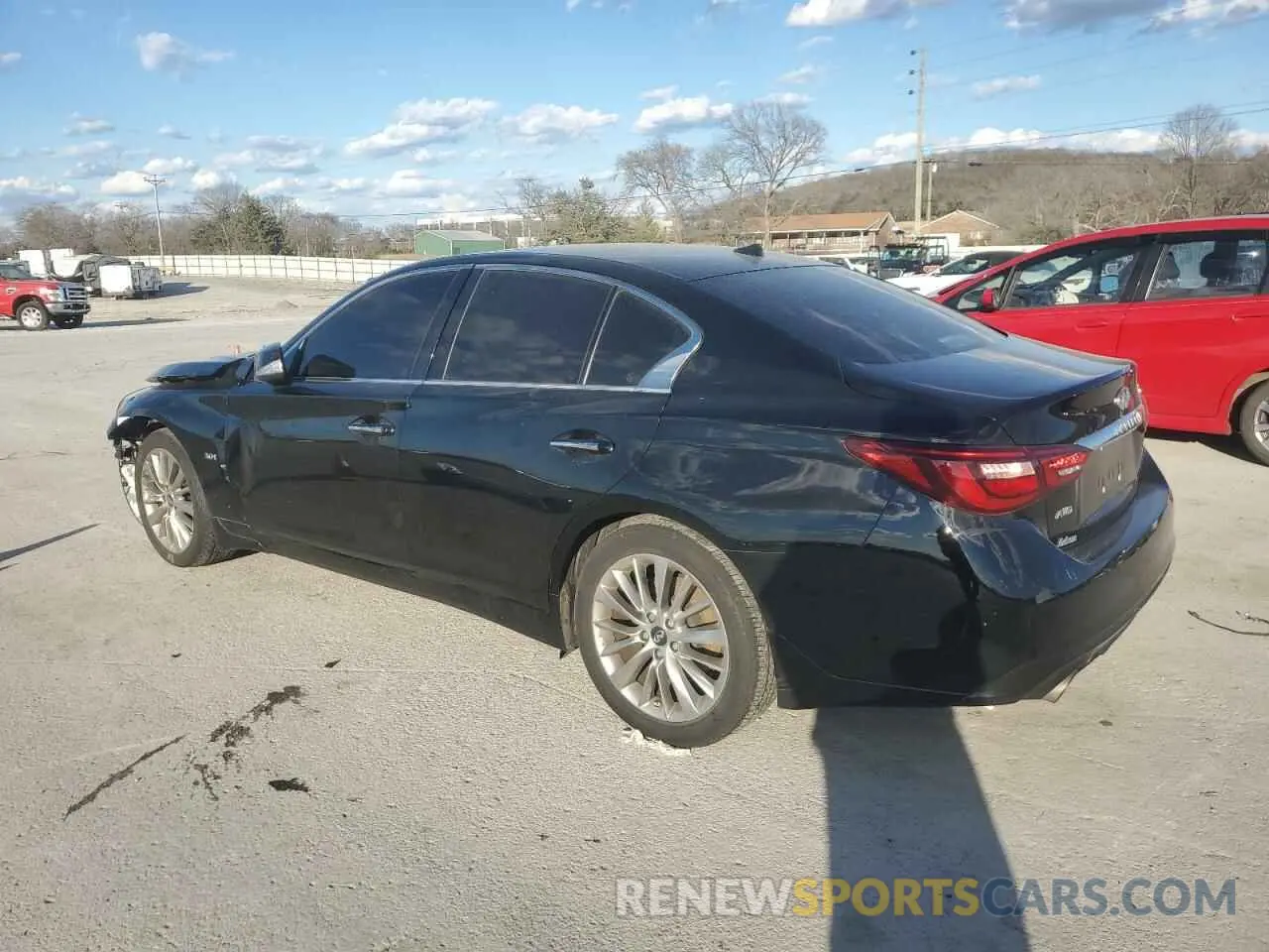 2 Photograph of a damaged car JN1EV7AR8KM555774 INFINITI Q50 2019