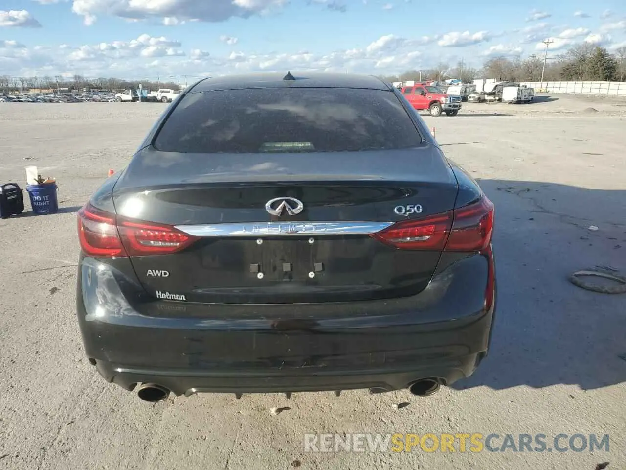 6 Photograph of a damaged car JN1EV7AR8KM555774 INFINITI Q50 2019