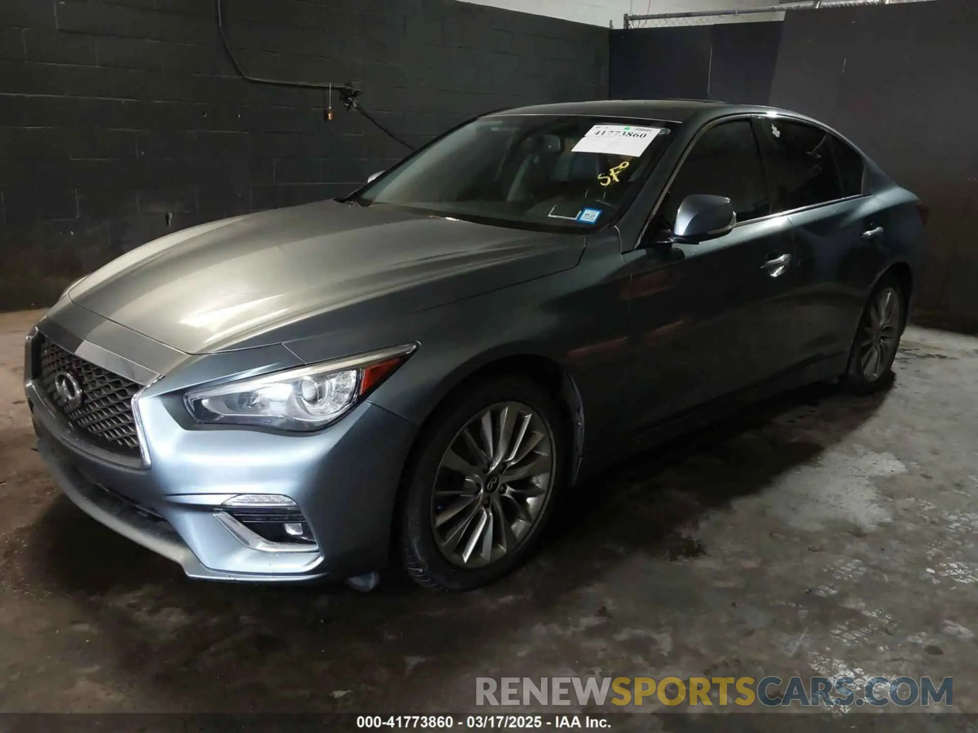 2 Photograph of a damaged car JN1EV7AR8KM591111 INFINITI Q50 2019