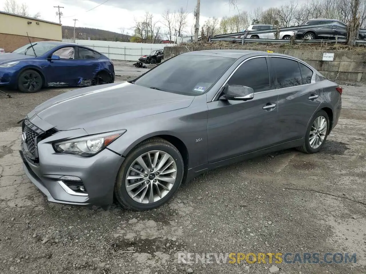 1 Photograph of a damaged car JN1EV7AR8KM594199 INFINITI Q50 2019
