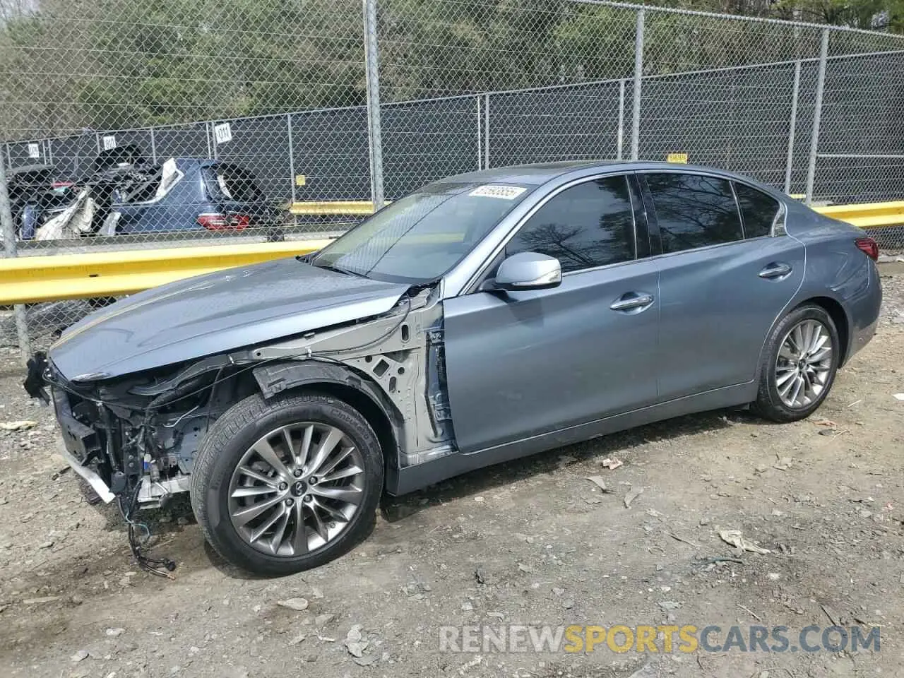 1 Photograph of a damaged car JN1EV7AR9KM553774 INFINITI Q50 2019