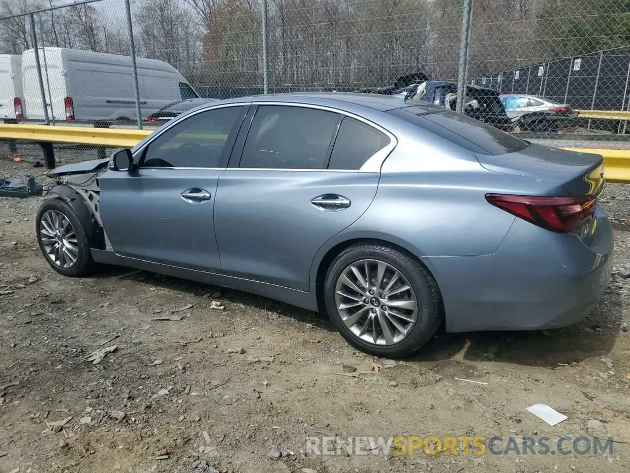 2 Photograph of a damaged car JN1EV7AR9KM553774 INFINITI Q50 2019