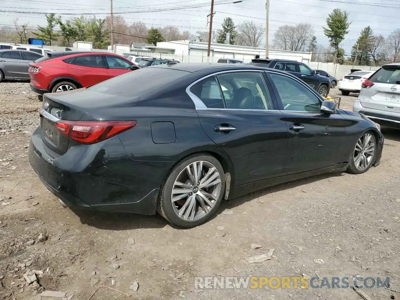 3 Photograph of a damaged car JN1EV7AR9KM555427 INFINITI Q50 2019