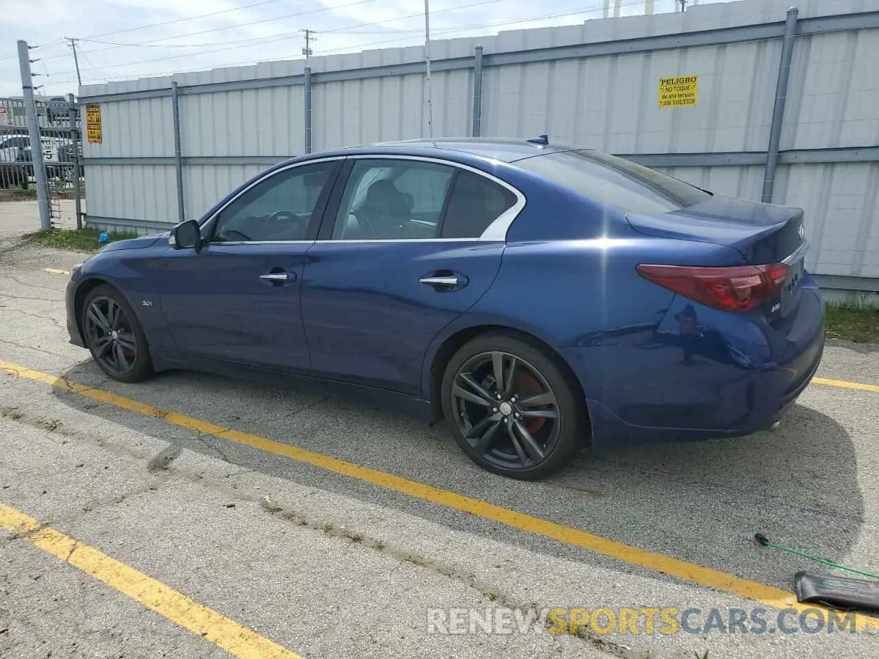 2 Photograph of a damaged car JN1EV7AR9KM591554 INFINITI Q50 2019