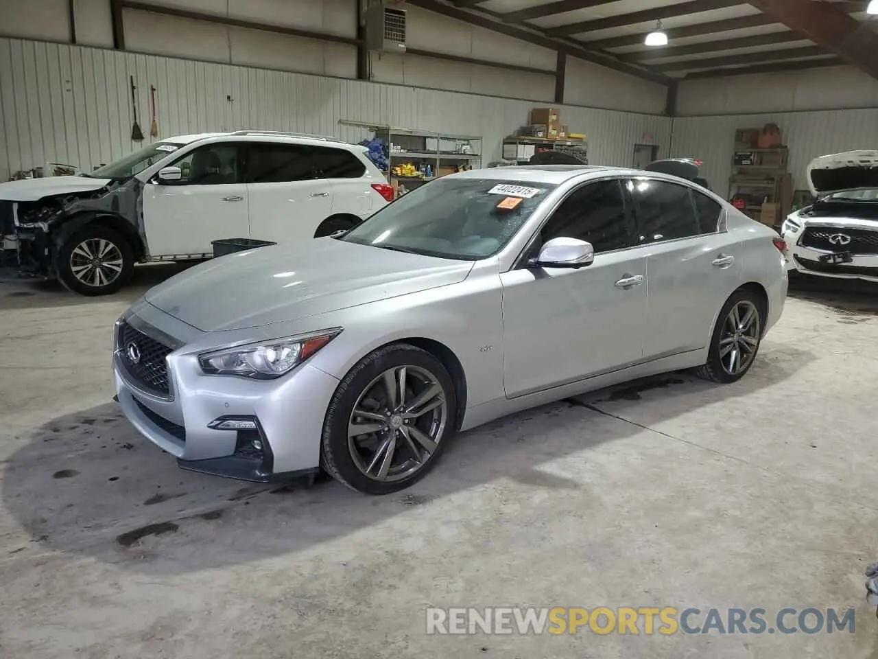 1 Photograph of a damaged car JN1EV7AR9KM591652 INFINITI Q50 2019