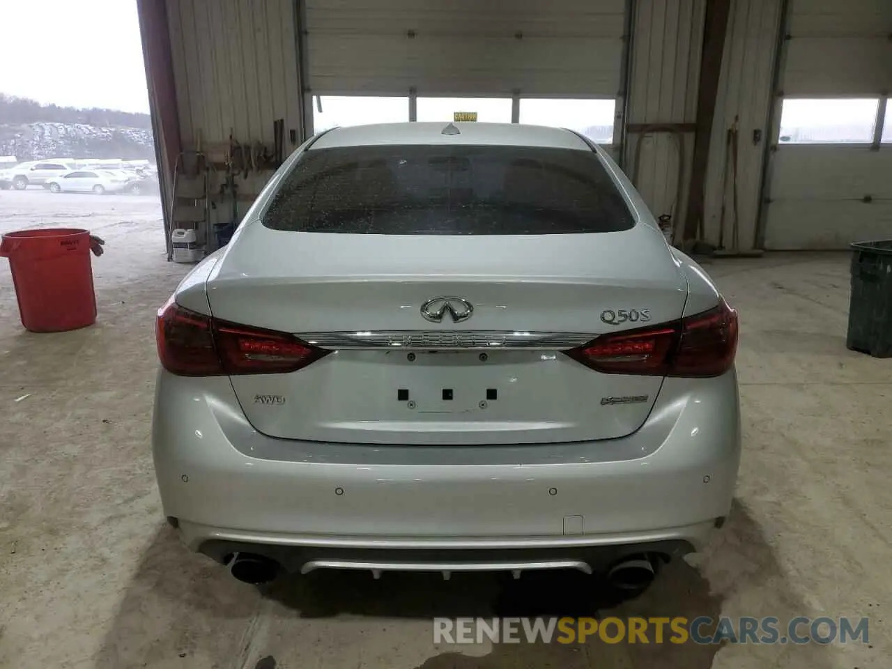 6 Photograph of a damaged car JN1EV7AR9KM591652 INFINITI Q50 2019