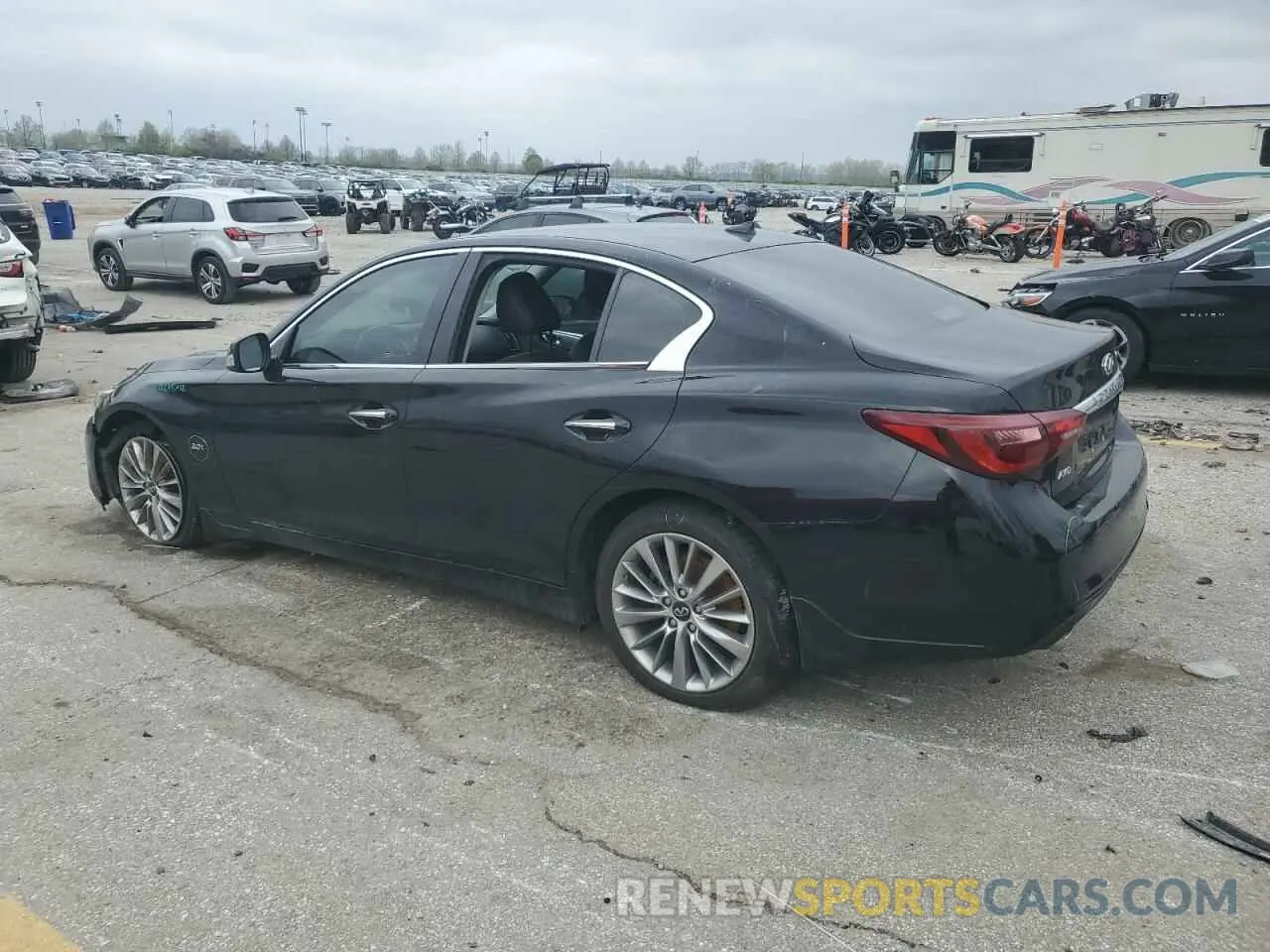 2 Photograph of a damaged car JN1EV7AR9KM591778 INFINITI Q50 2019