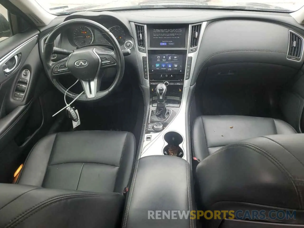 8 Photograph of a damaged car JN1EV7AR9KM591778 INFINITI Q50 2019